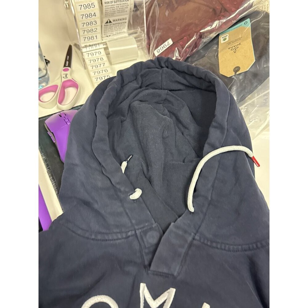 Tommy Hilfiger Quinn Men's Hoodie Sweatshirt Flag Blue Magnetic Close Medium - Picture 11 of 11